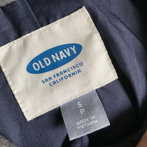 Old Navy Toggle Winter Coat Faux Fur Hooded Gray Size Small - Picture 9 of 11